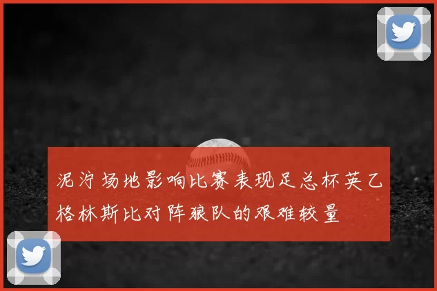 泥泞场地影响比赛表现足总杯英乙格林斯比对阵狼队的艰难较量
